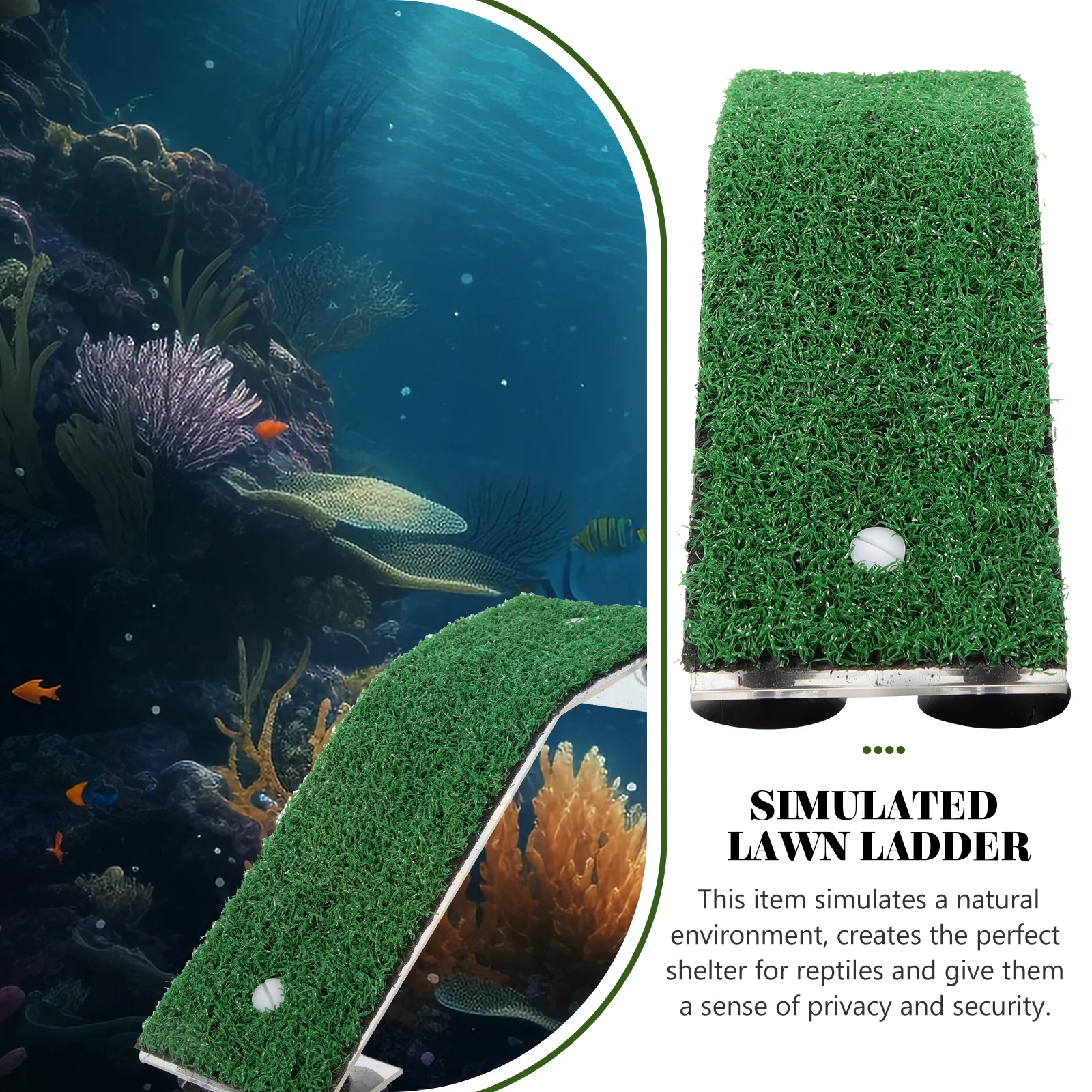 Vivid Grass Ladder Tortoise Climbing Platform Simulation Lawn Terrace Aquarium Decor Reptile Shelter Privacy Security Basking
Vivid Grass Ladder Tortoise Climbing Platform Simulation Lawn Terrace Aquarium Decor Reptile Shelter Privacy Security Basking