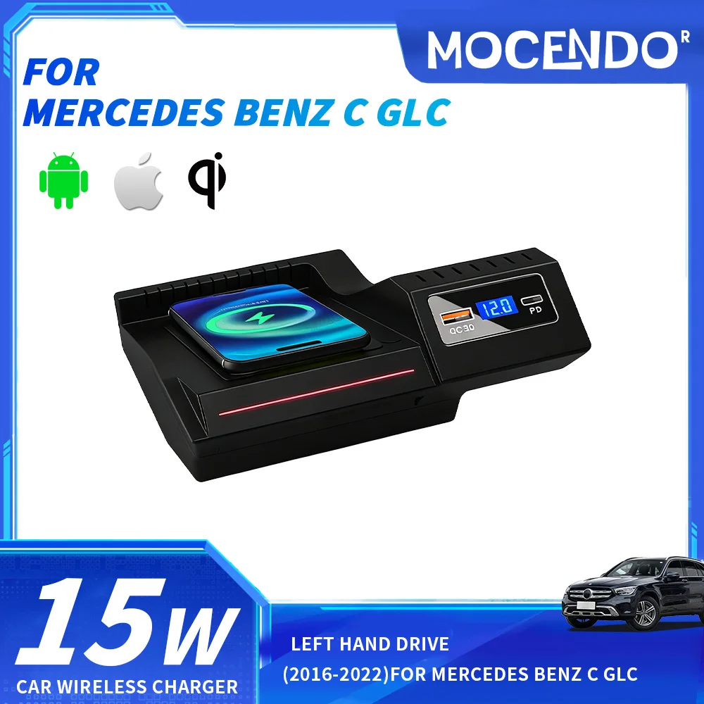 Car Wireless Charger Phone Charging Fast Wireless Charging Panel Accessories For Mercedes Benz GLC C Class 2016-2022
Car Wireless Charger Phone Charging Fast Wireless Charging Panel Accessories For Mercedes Benz GLC C Class 2016-2022