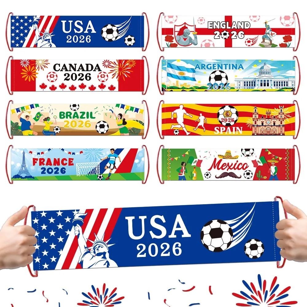 New Football Match Handheld Banner Flags Cheering Decor Photo Props for Party Canada,Brazil,United States,France,Spain
New Football Match Handheld Banner Flags Cheering Decor Photo Props for Party Canada,Brazil,United States,France,Spain