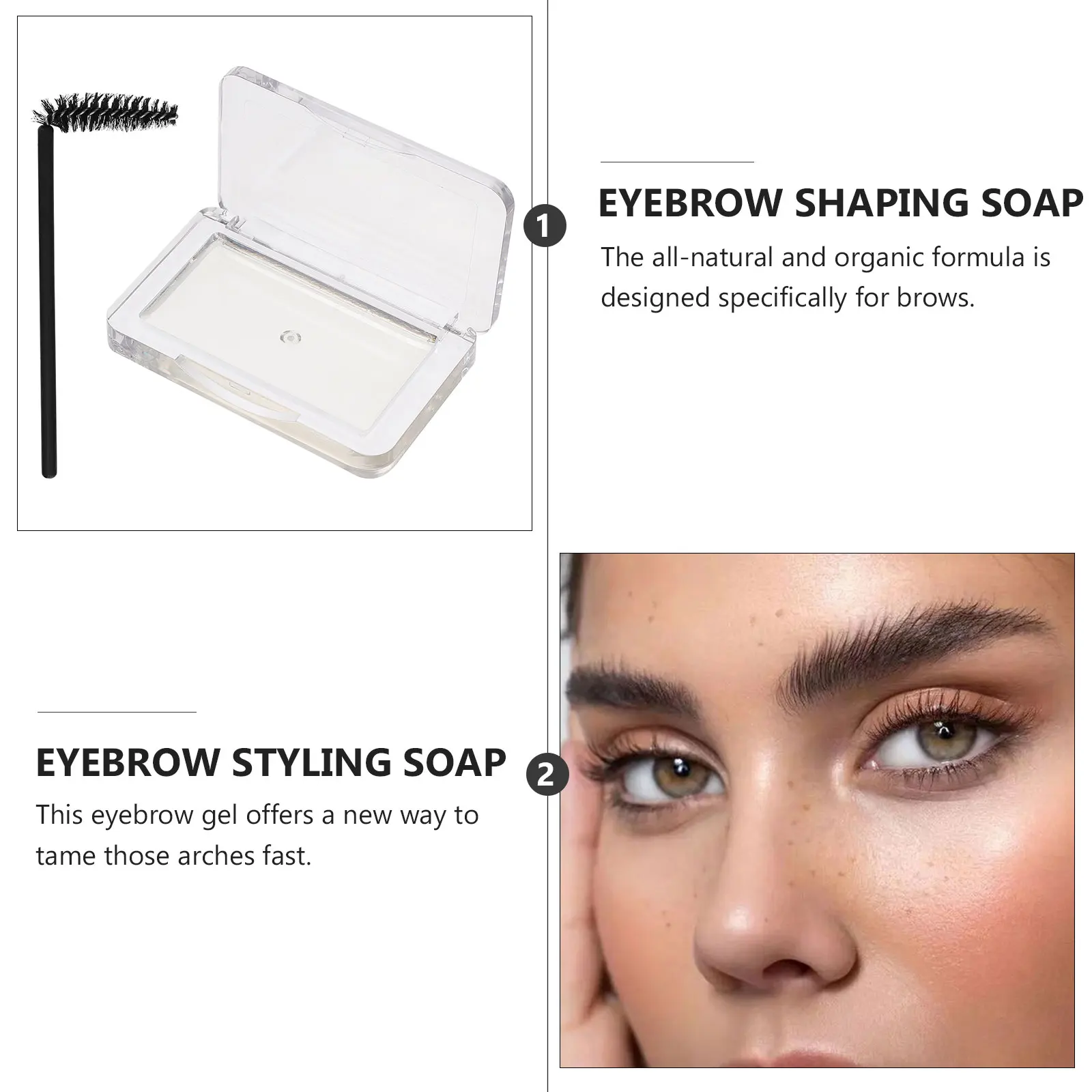 1 set Eyebrow Styling Pomade Natural Brow Setting Soap Brows All-Day Comfort Non-Irritating Formula No Residue
1 set Eyebrow Styling Pomade Natural Brow Setting Soap Brows All-Day Comfort Non-Irritating Formula No Residue