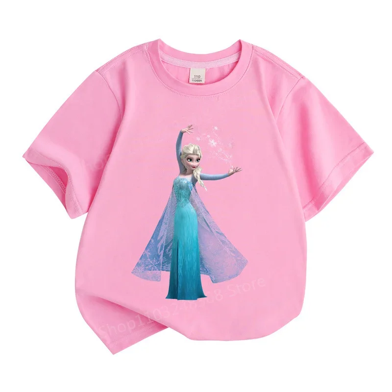 The Summer Frozen Anna Elsa Cartoon Anime Printing Boys and Girls' Clothes T-shirt Clothes Children's Clothing Short Sleeves
The Summer Frozen Anna Elsa Cartoon Anime Printing Boys and Girls' Clothes T-shirt Clothes Children's Clothing Short Sleeves