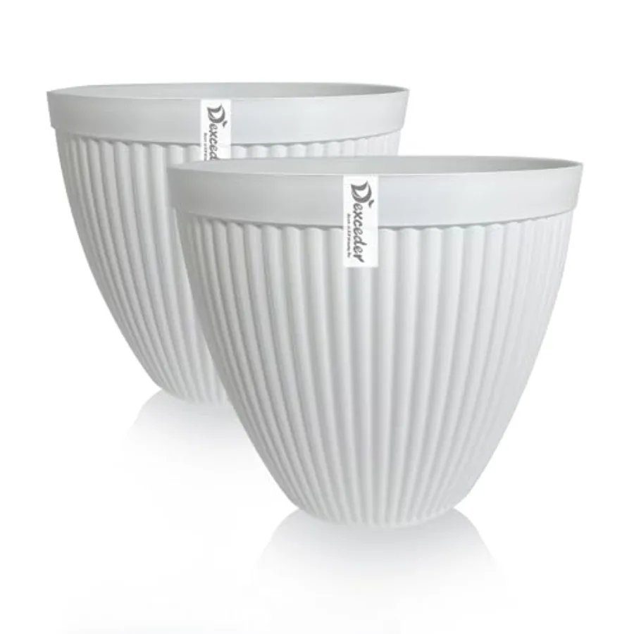 Striped Table Flower Plant Cone Pot with Drainage Hole and Removable Plug 2 Pack
Striped Table Flower Plant Cone Pot with Drainage Hole and Removable Plug 2 Pack