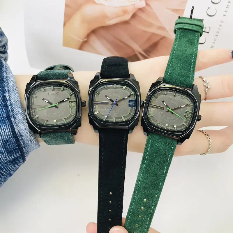 Новые женские часы квадратной формы, модный и модный корейский стиль, спортивные часы для студенток, с кожаным ремешком.
Новые женские часы квадратной формы, модный и модный корейский стиль, спортивные часы для студенток, с кожаным ремешком.