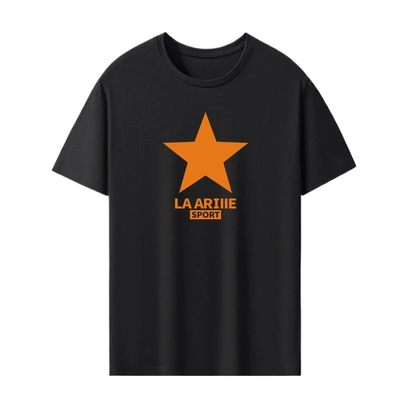 High-quality cotton loose T-shirt for summer 2025 a stylish short-sleeved top with star-shaped prints for casual men and women 
High-quality cotton loose T-shirt for summer 2025 a stylish short-sleeved top with star-shaped prints for casual men and women