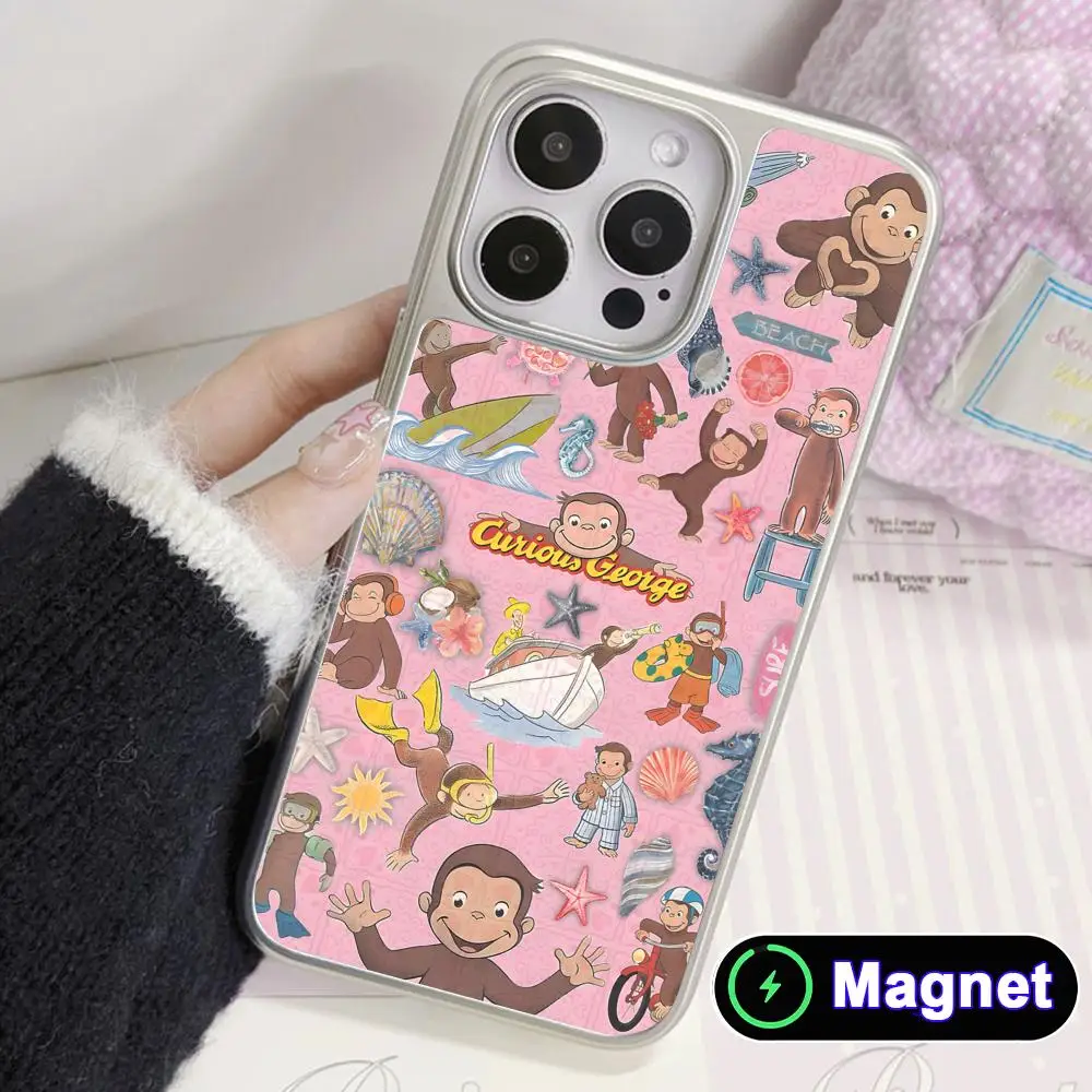 Curious George Monkey Silver Plating Magsafe Mobile Phone Case for iPhone 17 16 15 14 13 12 11 Air Pro Max Plus Colorful Cover
Curious George Monkey Silver Plating Magsafe Mobile Phone Case for iPhone 17 16 15 14 13 12 11 Air Pro Max Plus Colorful Cover