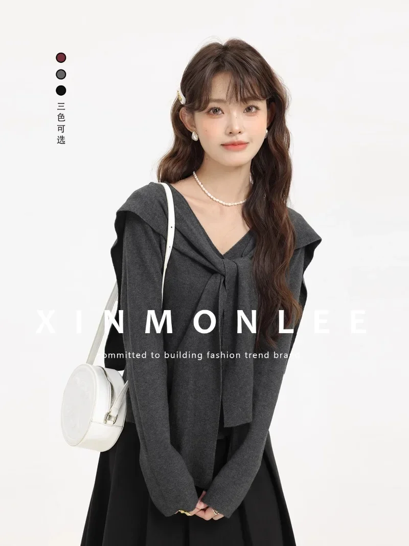 Sweet Hot Girl Loose V-neck Knitted Cardigan Women's Autumn Casual Shawl Long-sleeved Short Sweater Fashion Female Clothes
Sweet Hot Girl Loose V-neck Knitted Cardigan Women's Autumn Casual Shawl Long-sleeved Short Sweater Fashion Female Clothes