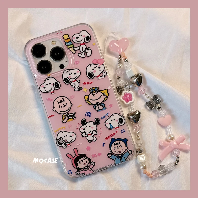 Snoopy cartoon mobile phone case 15Promax iPhone16 new model 14Promax silicone drop-proof all-inclusive women's model with chain
Snoopy cartoon mobile phone case 15Promax iPhone16 new model 14Promax silicone drop-proof all-inclusive women's model with chain