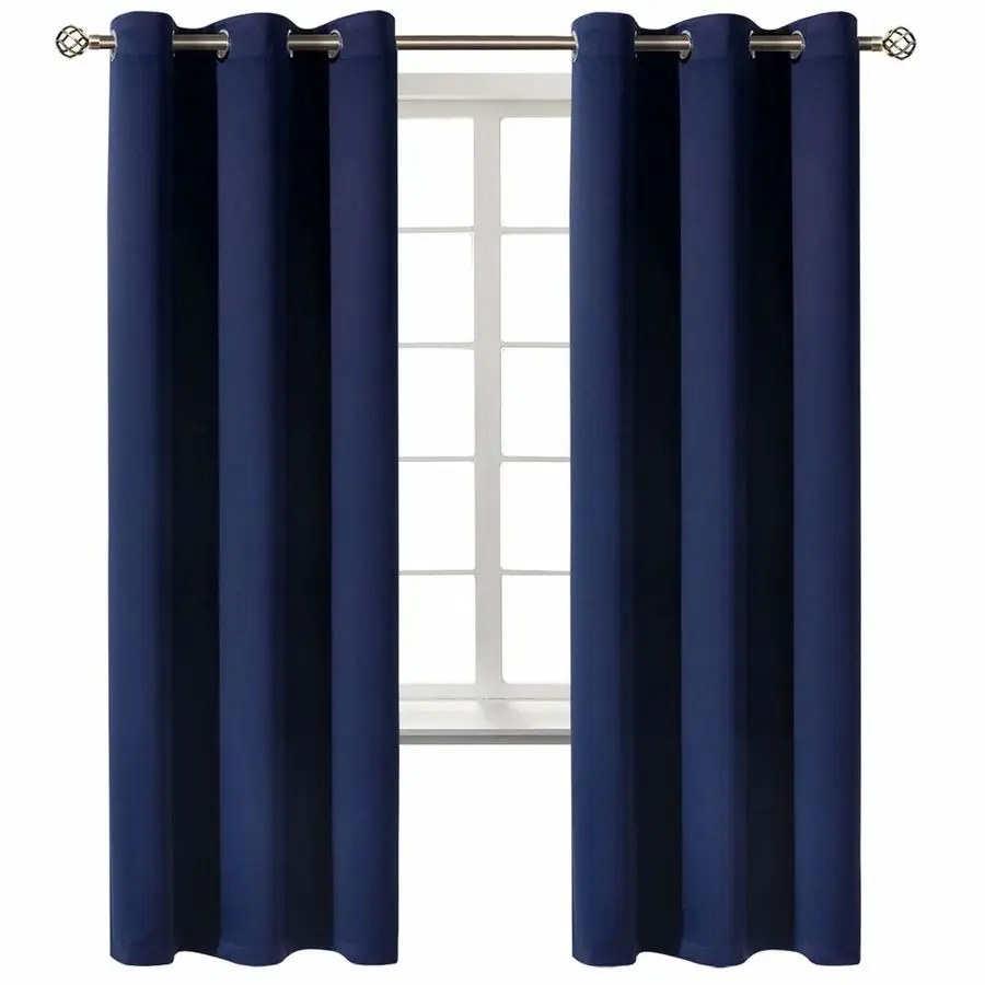 Blackout Curtains for Living Room Grommet Thermal Insulated Room Darkening Curtains for Bedroom, Set of 2 Panels 42 x 72 Inch, N
Blackout Curtains for Living Room Grommet Thermal Insulated Room Darkening Curtains for Bedroom, Set of 2 Panels 42 x 72 Inch, N