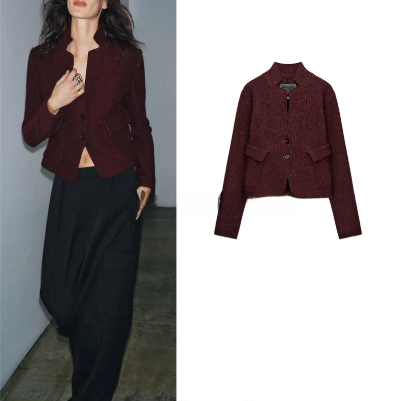 Ele Sle женское длинное пальто с воротником-стойкой, облегающее пальто, осень-зима, Новое поступление, американский откидной чехол, дизайн, поли...
Ele Sle женское длинное пальто с воротником-стойкой, облегающее пальто, осень-зима, Новое поступление, американский откидной чехол, дизайн, поли...