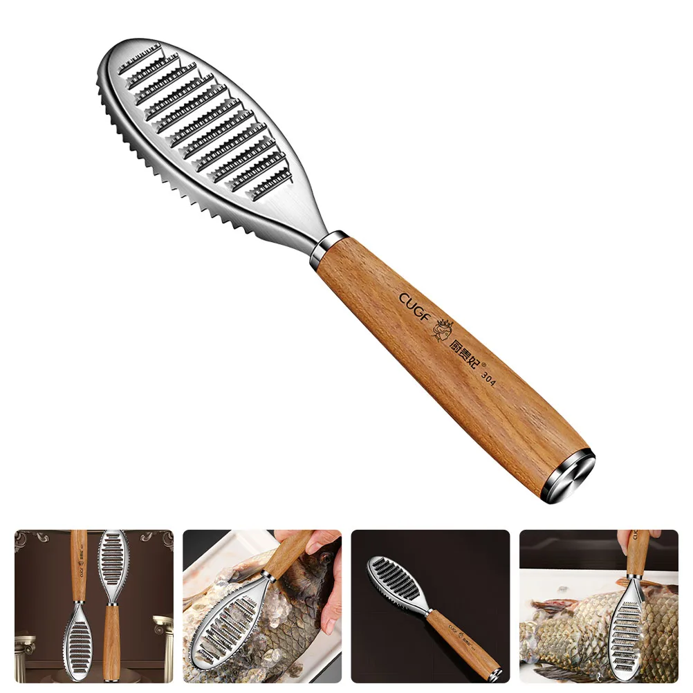 Scraper Tool Stainless Steel Wood Kitchen Fish Scaling Peeler Remover Cleaning Tool Seafood Gadgets
Scraper Tool Stainless Steel Wood Kitchen Fish Scaling Peeler Remover Cleaning Tool Seafood Gadgets