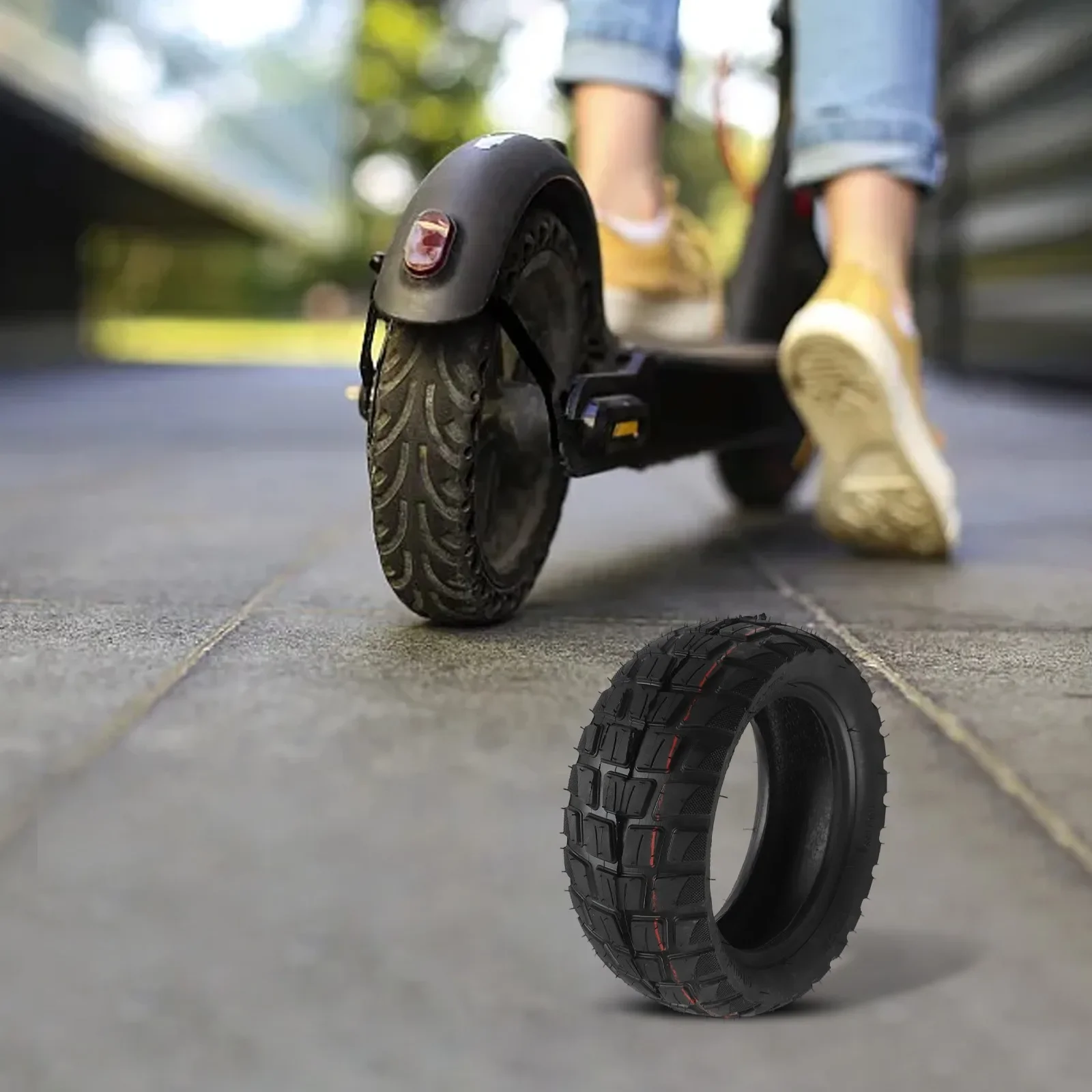 Бескамерная шина для электрического скутера, 10 дюймов, 90/55-6, резиновая внедорожная шина, высокое качество, запасная часть MTB, новинка 2023 года 
Бескамерная шина для электрического скутера, 10 дюймов, 90/55-6, резиновая внедорожная шина, высокое качество, запасная часть MTB, новинка 2023 года