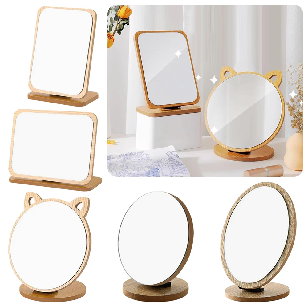Portable Wooden Vanity Mirror Folding Design Rotating Makeup Mirror HD Single Sided Desktop Mirror Design Perfect for Home
Portable Wooden Vanity Mirror Folding Design Rotating Makeup Mirror HD Single Sided Desktop Mirror Design Perfect for Home
