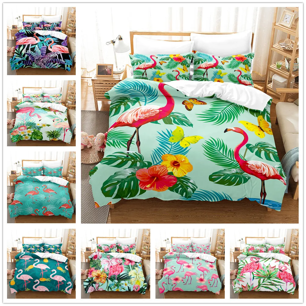 Flamingo Bedding Set Tropical Flamingo Pattern Duvet Cover Set for Kids Boys Girls Adults Wild Animal Comforter Cover&Pillowcase
Flamingo Bedding Set Tropical Flamingo Pattern Duvet Cover Set for Kids Boys Girls Adults Wild Animal Comforter Cover&Pillowcase