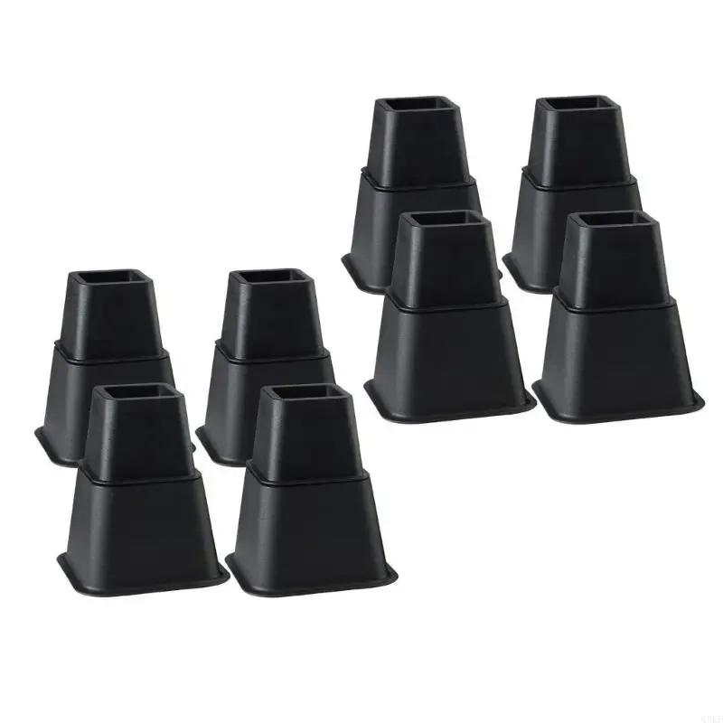 6Inch Sturdy Plastic Bed Lifters With Stable Base Portable Furniture Risers Set of 8 for Sofa Table Desk Storage
6Inch Sturdy Plastic Bed Lifters With Stable Base Portable Furniture Risers Set of 8 for Sofa Table Desk Storage