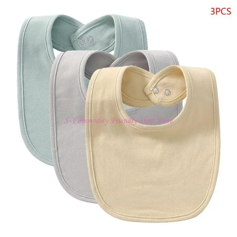 85AE Newborn Color Absorbent Button Bib Scarf Soft Cotton Breathable Saliva Towel Bandana Burp Cloth for Infants
85AE Newborn Color Absorbent Button Bib Scarf Soft Cotton Breathable Saliva Towel Bandana Burp Cloth for Infants