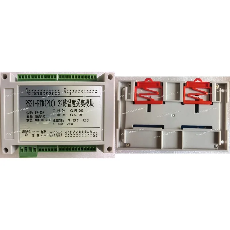 Temperature Acquisition Module 32 Channel Platinum RTD PT100 PT1000 to RS485 Transmitter
Temperature Acquisition Module 32 Channel Platinum RTD PT100 PT1000 to RS485 Transmitter