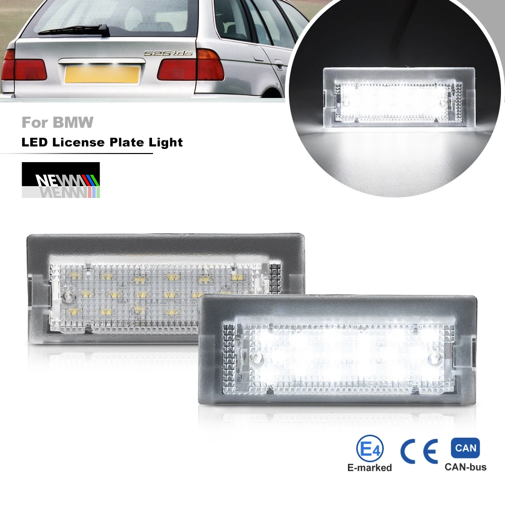 For BMW 5 Series E39 523i 525i 528i 530i 535i 540i LED License Plate Light Canbus Rear Tag Lighting Bimmer Registration Lamp
For BMW 5 Series E39 523i 525i 528i 530i 535i 540i LED License Plate Light Canbus Rear Tag Lighting Bimmer Registration Lamp