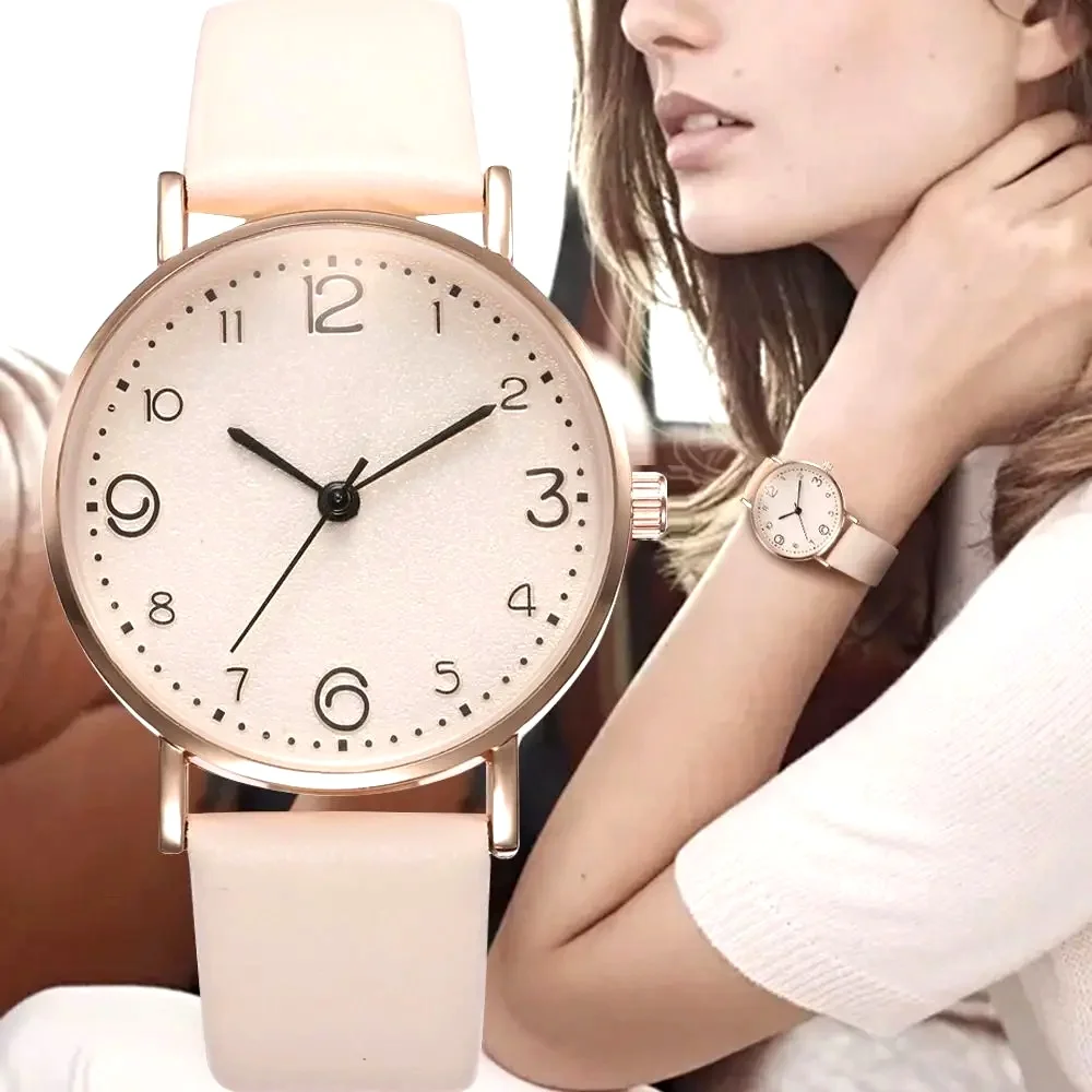 Women Watches Ladies Casual Arabic Numbers Leather Analog Quartz Watch
Women Watches Ladies Casual Arabic Numbers Leather Analog Quartz Watch