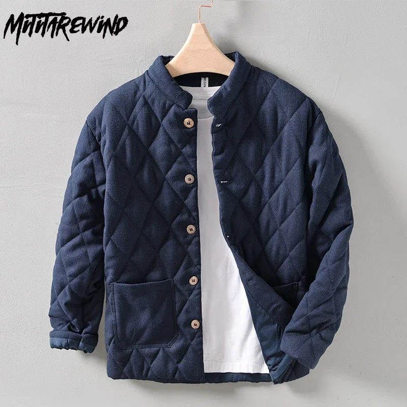 Winter Jackets for Men Daily Casual Warm Padded Jacket Stand Collar Button Thick Parkas Chinese Retro Traditional Mens Clothing
Winter Jackets for Men Daily Casual Warm Padded Jacket Stand Collar Button Thick Parkas Chinese Retro Traditional Mens Clothing