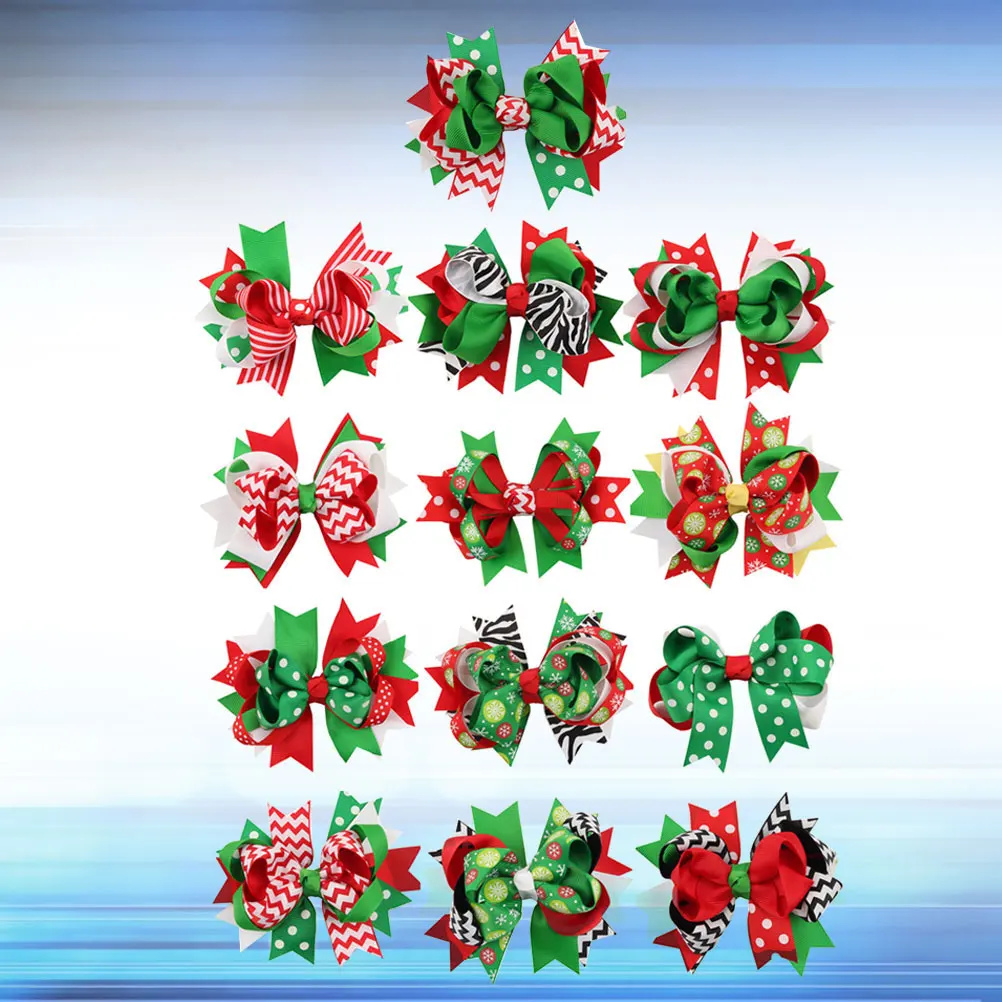 13pcs Christmas Hair Clips Girls Accessories Bowknot Pins Durable Kids Hairpins For Party Performance Daily Use Hair Care
13pcs Christmas Hair Clips Girls Accessories Bowknot Pins Durable Kids Hairpins For Party Performance Daily Use Hair Care