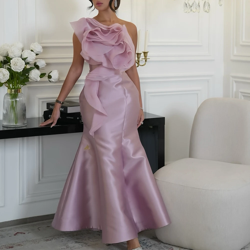 Customized Exquisite Mermaid One Shoulder Satin Evening Dresses Floor Length Sleeveless Custom Size Special Occasion Gowns
Customized Exquisite Mermaid One Shoulder Satin Evening Dresses Floor Length Sleeveless Custom Size Special Occasion Gowns