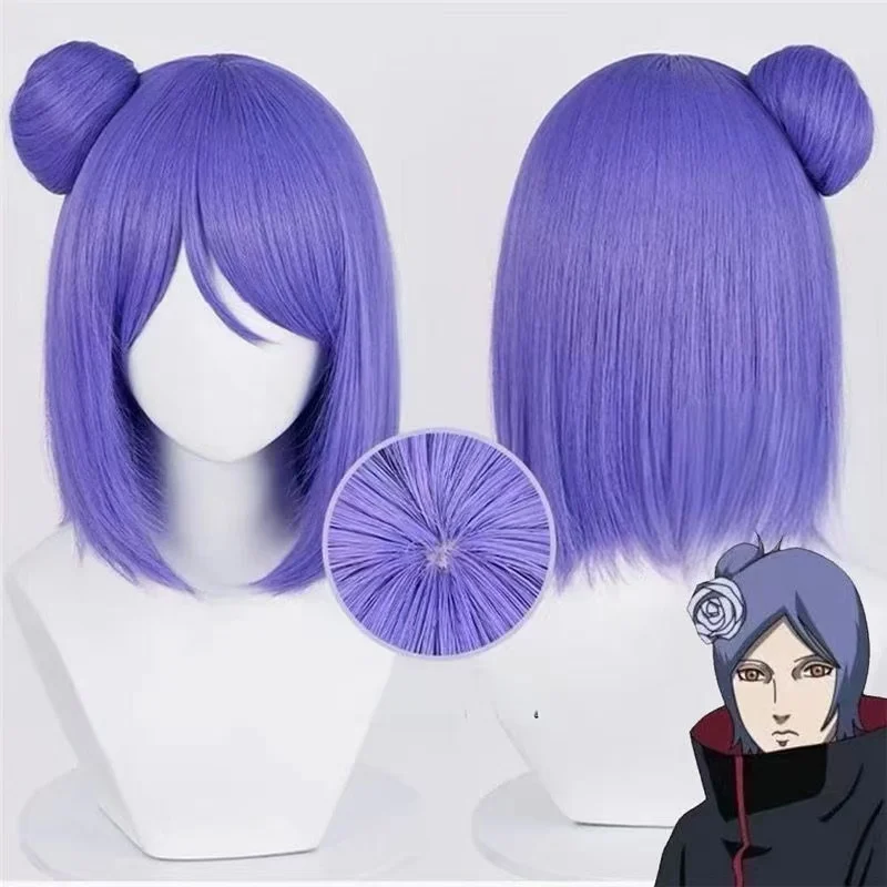 Konan Cosplay Wig Purple Short Bog Hair With Pre-Made Bun Free Wig Cap For Comic Con Halloween Party Role Play Outfit
Konan Cosplay Wig Purple Short Bog Hair With Pre-Made Bun Free Wig Cap For Comic Con Halloween Party Role Play Outfit