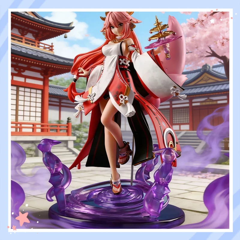 GK Temple Genshin Impact Yae Miko Standing Pose Figure Fox Spirit True Intent Anime Statue Boxed Desktop Decor For Game Fans
GK Temple Genshin Impact Yae Miko Standing Pose Figure Fox Spirit True Intent Anime Statue Boxed Desktop Decor For Game Fans