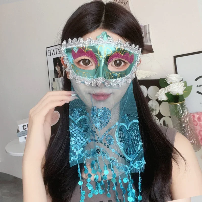 Female Veil Masks for Women Makeup Dance Performances, Live Streaming, and Role-Playing
Female Veil Masks for Women Makeup Dance Performances, Live Streaming, and Role-Playing