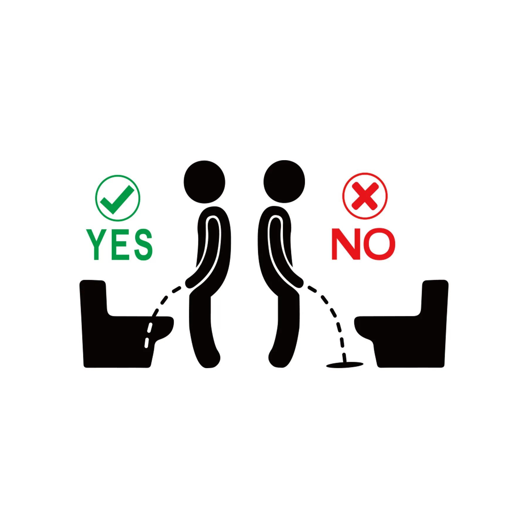 Creative Waterproof Bathroom Stickers Promote Cleanliness Pee Target Decal PVC Reminder Wall Decoration Funny
Creative Waterproof Bathroom Stickers Promote Cleanliness Pee Target Decal PVC Reminder Wall Decoration Funny