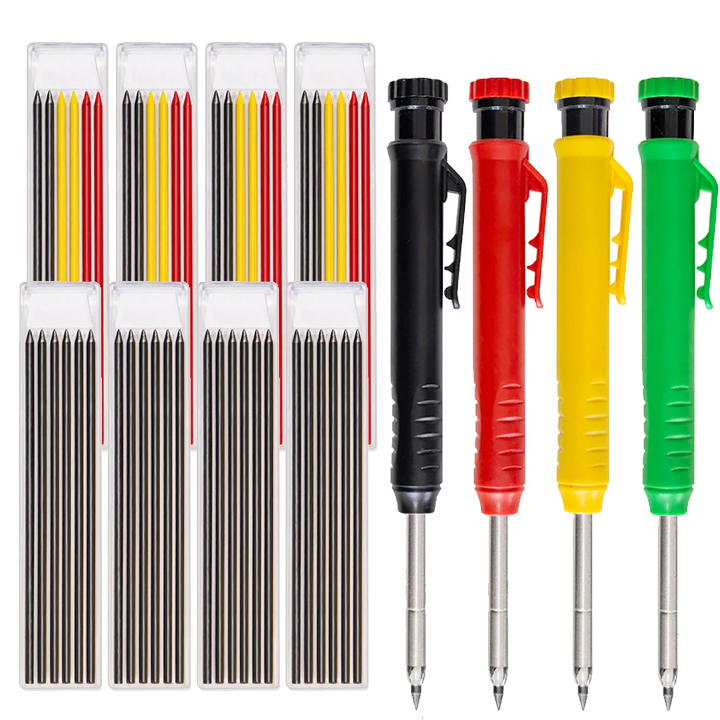 12pcs 2.8mm Marking Mechanical Pencil Solid Carpenter Scriber Carpenter Scriber with Sharpener for Woodworking Drawing Stationer
12pcs 2.8mm Marking Mechanical Pencil Solid Carpenter Scriber Carpenter Scriber with Sharpener for Woodworking Drawing Stationer