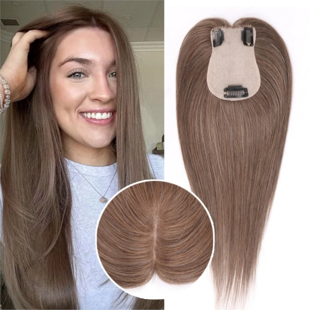 Human Hair Topper For Woman Injected Pu Base 7x11cm Clip in Hair Extensions For Thinning Hair 35cm Ash Blonde Light Brwon#8A
Human Hair Topper For Woman Injected Pu Base 7x11cm Clip in Hair Extensions For Thinning Hair 35cm Ash Blonde Light Brwon#8A