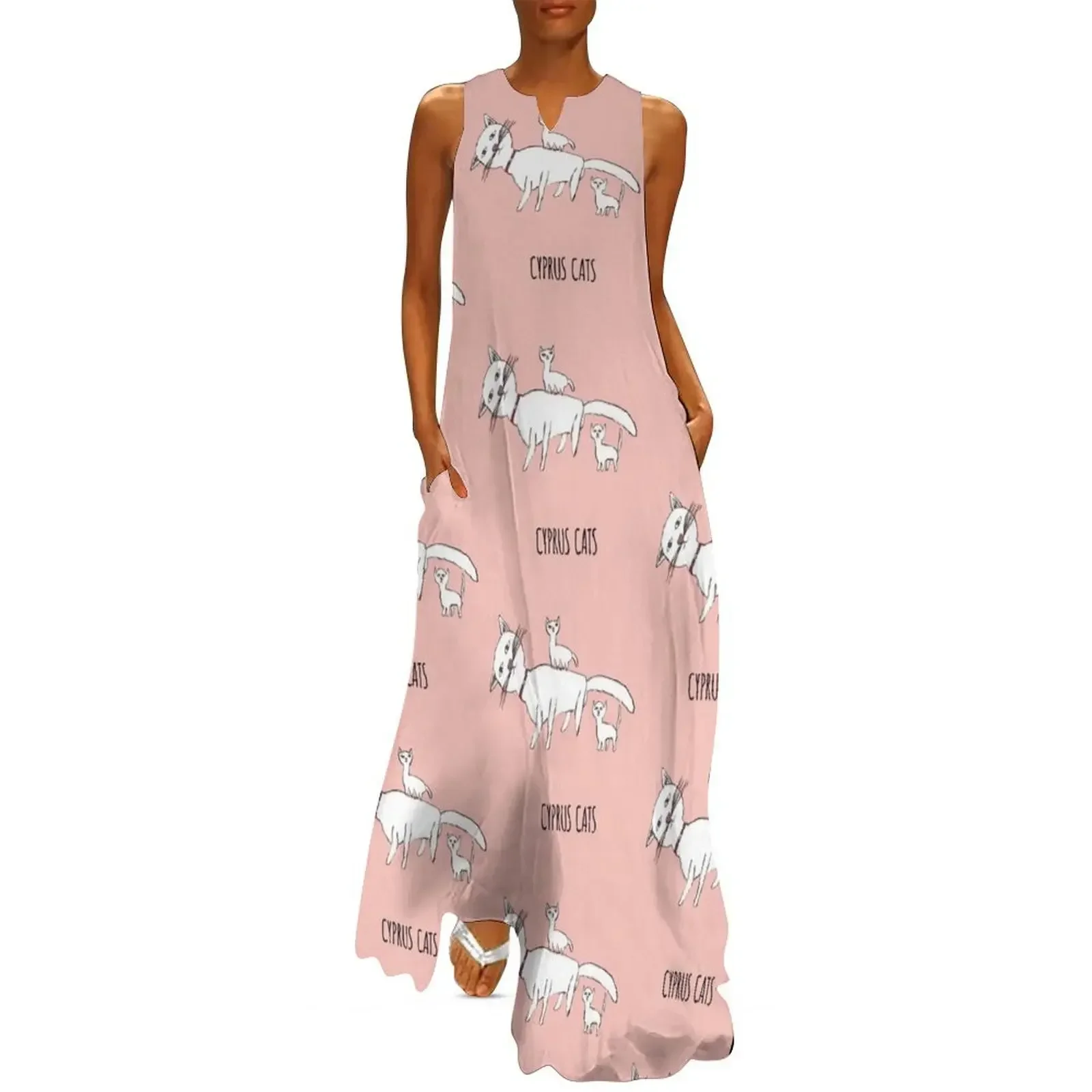 CYPRUS CATS CLOTHES PATTERN Long Dress dress for women dresses summer Elegant gown Dress
CYPRUS CATS CLOTHES PATTERN Long Dress dress for women dresses summer Elegant gown Dress