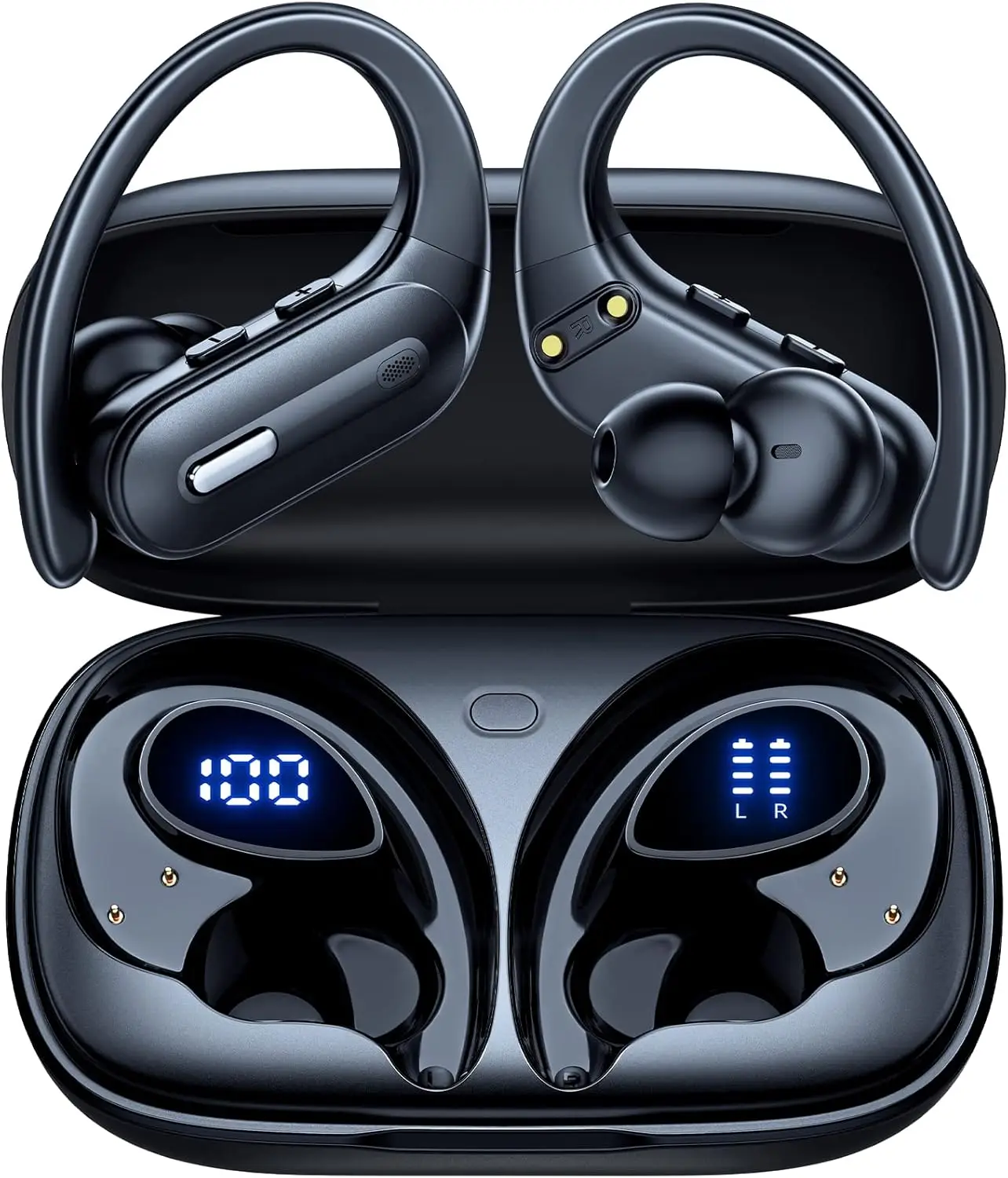 Wireless Earbuds with Active Noise Cancelling, 90H Playtime, IPX7 Waterproof for Sports
Wireless Earbuds with Active Noise Cancelling, 90H Playtime, IPX7 Waterproof for Sports