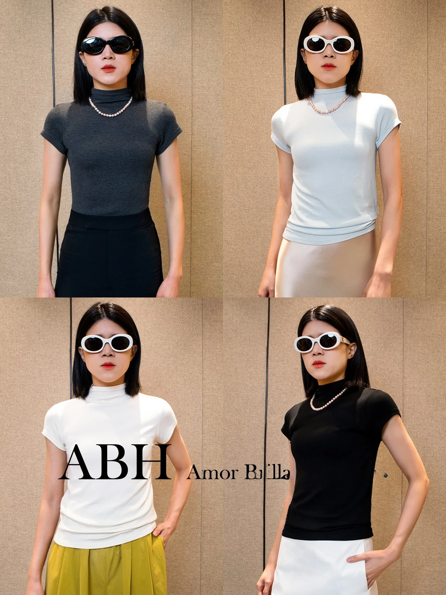 Женская приталенная футболка ABH с высоким воротником, разноцветная, универсальная, из смесового хлопка, удобная для повседневной носки, летняя
Женская приталенная футболка ABH с высоким воротником, разноцветная, универсальная, из смесового хлопка, удобная для повседневной носки, летняя