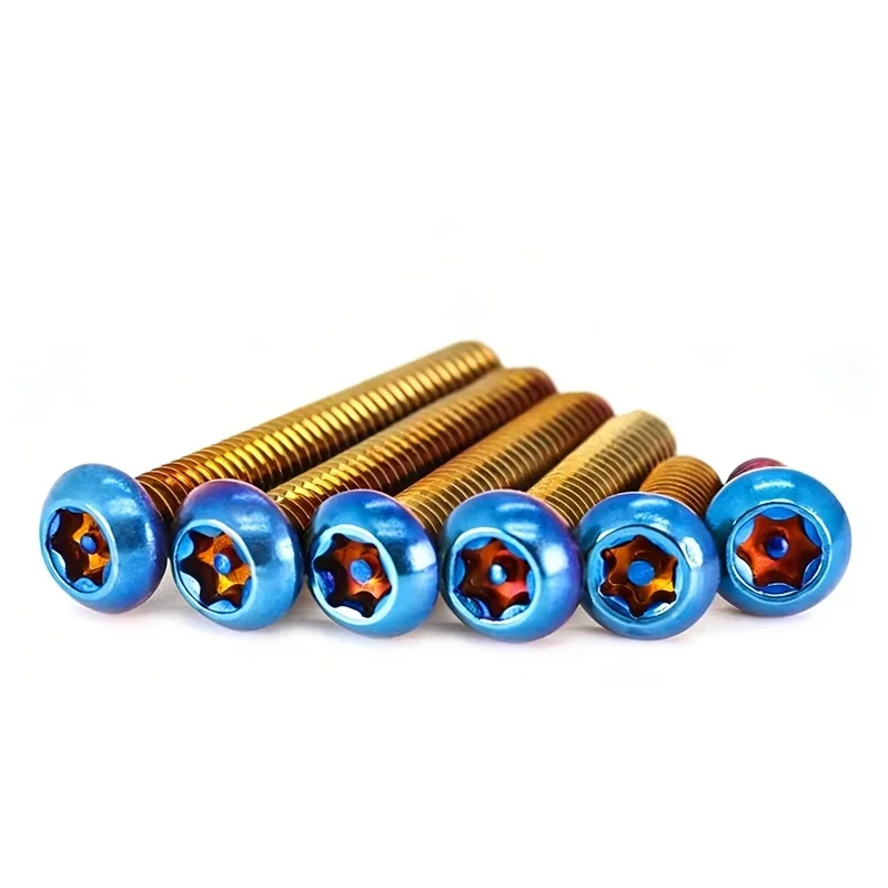 304 Stainless Steel M5 M6 Burnt Titanium Blue Six Lobe Anti-theft Tamper Proof Security Screw for Bicycle Accessories
304 Stainless Steel M5 M6 Burnt Titanium Blue Six Lobe Anti-theft Tamper Proof Security Screw for Bicycle Accessories