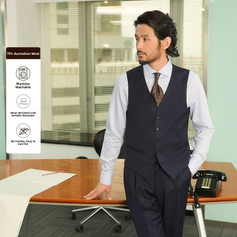 Cultum Men's Business Wool Vest Machine Washable Bird Eye Pattern Australian Merino Wool Regular Fit Casual Style Four Seasons
Cultum Men's Business Wool Vest Machine Washable Bird Eye Pattern Australian Merino Wool Regular Fit Casual Style Four Seasons