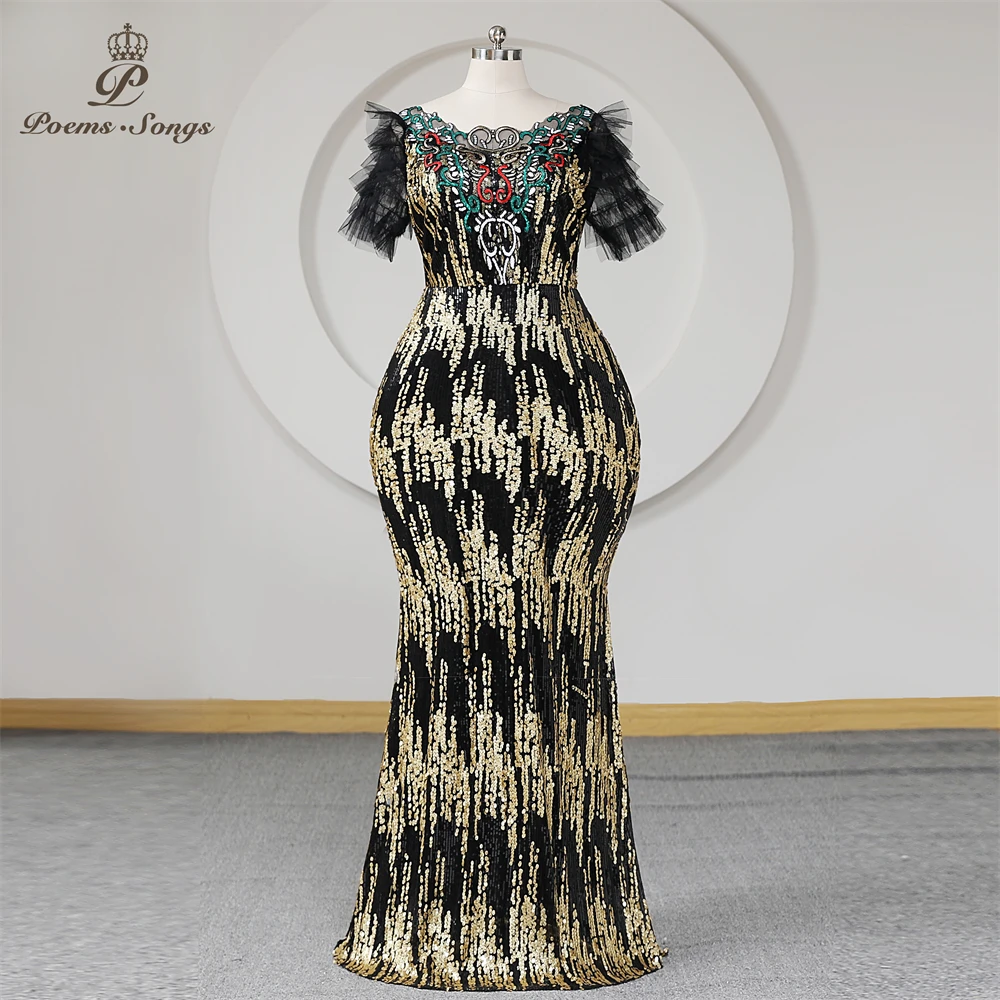 Sequins Mermaid Long Evening Dress Tiered Sheer Half Sleeves Plus Size Scoop Neck Trumpet Party Dresses For Women Maxi dress
Sequins Mermaid Long Evening Dress Tiered Sheer Half Sleeves Plus Size Scoop Neck Trumpet Party Dresses For Women Maxi dress