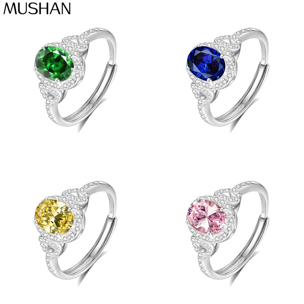 MuShan Jewelry 925 Sterling Silver Ring Wedding Band HCD Gemstones Engagement Party Bridesmaid Gift Women Rings Fine Jewelry
MuShan Jewelry 925 Sterling Silver Ring Wedding Band HCD Gemstones Engagement Party Bridesmaid Gift Women Rings Fine Jewelry
