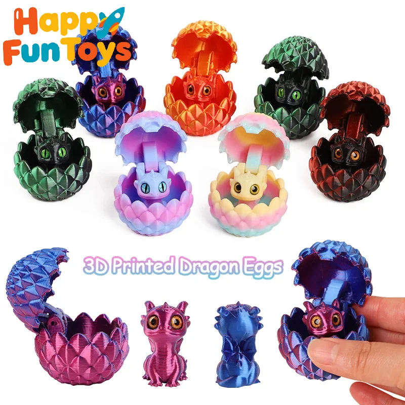 Creative 3D Printable Hatchable Mini Dragon Egg Set Hatchling Model Halloween Easter Gifts & Desktop Decorations
Creative 3D Printable Hatchable Mini Dragon Egg Set Hatchling Model Halloween Easter Gifts & Desktop Decorations