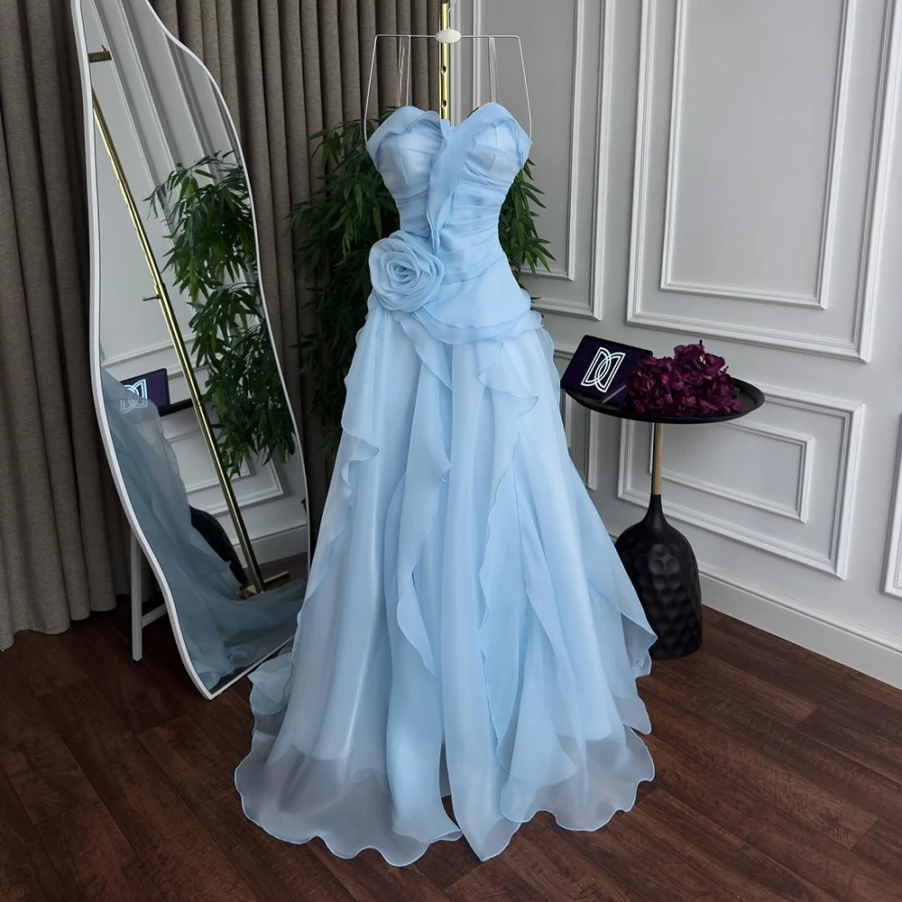 Customized A-line Evening Dresses Floor-length Strapless Sleeveless Prom Gown Fashion Flowers Simple Draped Backless Party Gown
Customized A-line Evening Dresses Floor-length Strapless Sleeveless Prom Gown Fashion Flowers Simple Draped Backless Party Gown