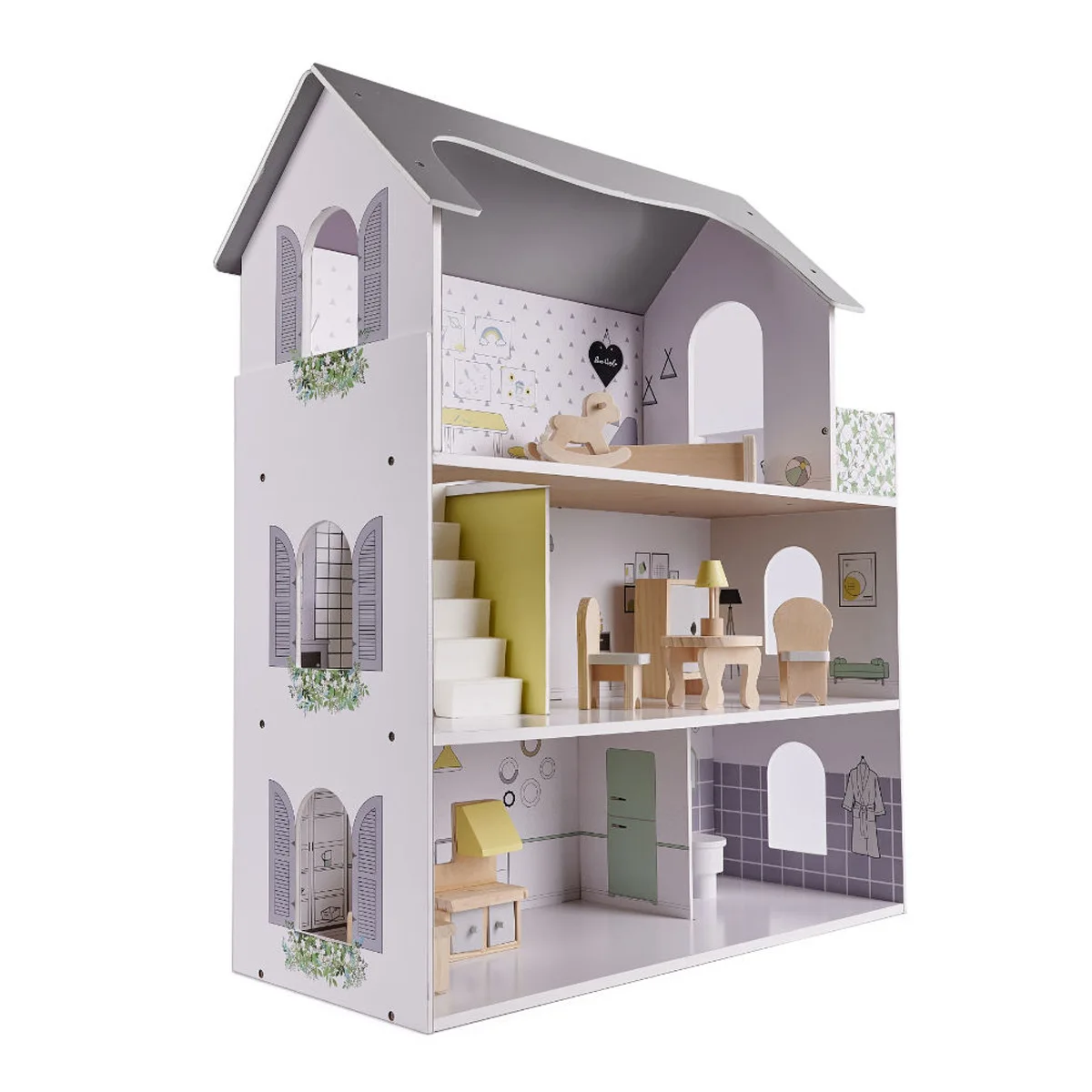 Doll Wooden House Furniture Set Dollhouse Accessories Pretend Play Furniture Toys for Boys Girls & Toddlers Wooden Toys
Doll Wooden House Furniture Set Dollhouse Accessories Pretend Play Furniture Toys for Boys Girls & Toddlers Wooden Toys
