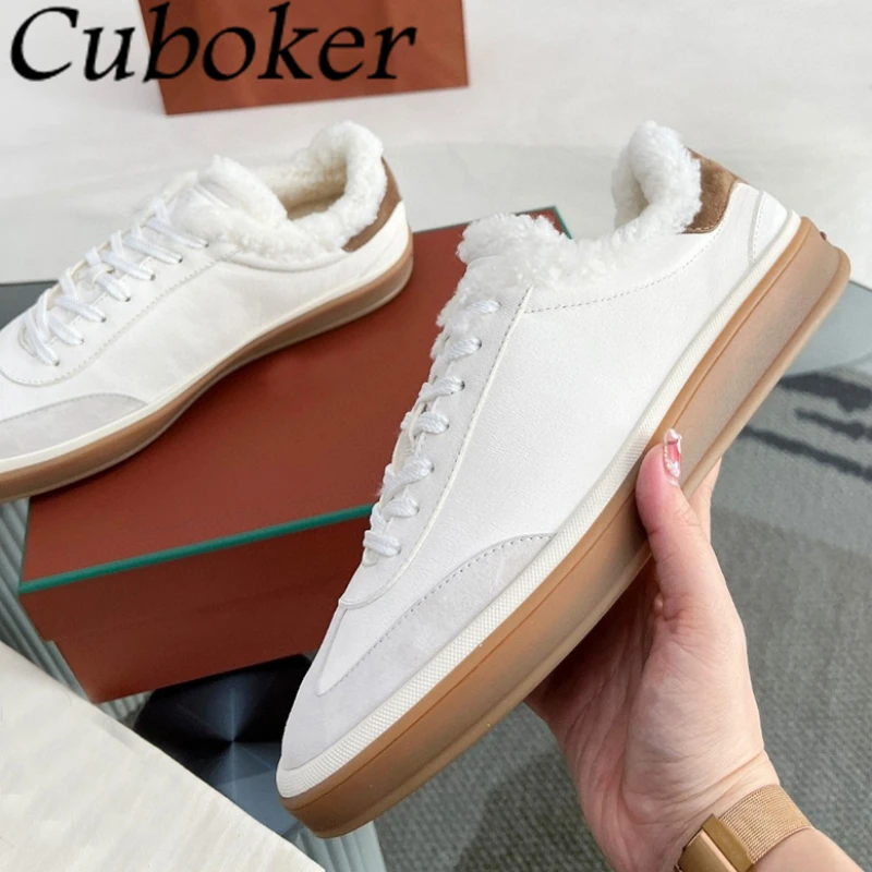 2024 Winter New Warm Fur Lace Up Casual Couple Sneakers Suede Leather Flat Shoes Women Comfort Wool Walking Trainers Shoes Men
2024 Winter New Warm Fur Lace Up Casual Couple Sneakers Suede Leather Flat Shoes Women Comfort Wool Walking Trainers Shoes Men