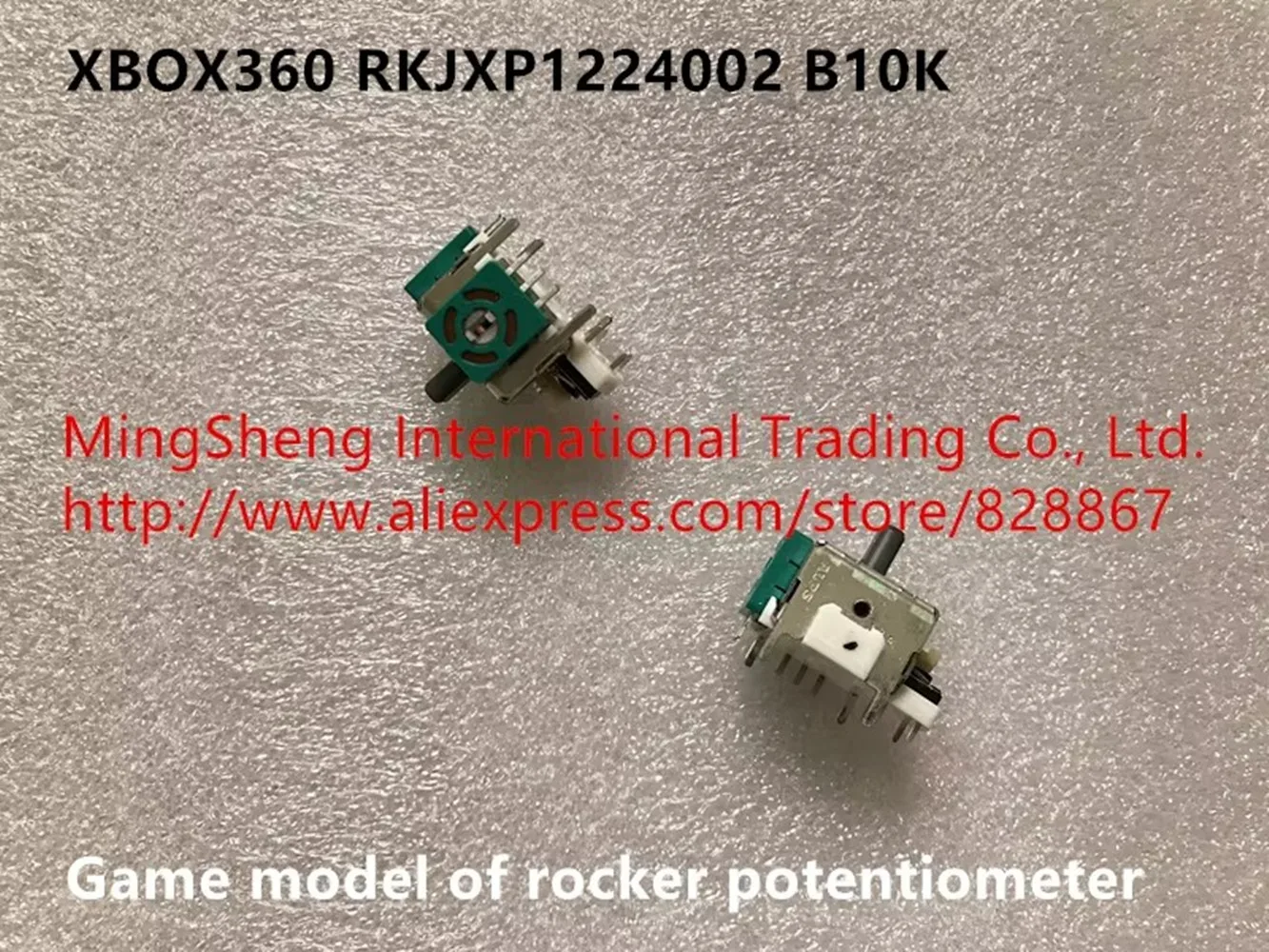 Original new 100% XBOX360 RKJXP1224002 game model of rocker potentiometer B10K (SWITCH)
Original new 100% XBOX360 RKJXP1224002 game model of rocker potentiometer B10K (SWITCH)