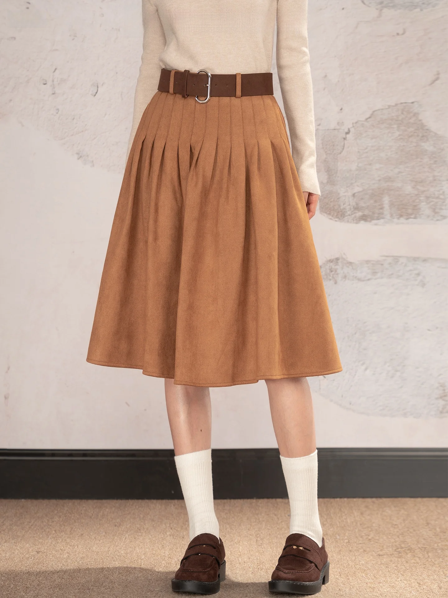 Loveheynew High Waist Midi Skirt Women's Winter Leather Velvet Plaid Belted Slimming A-Line Casual Sle Polyester Fabric
Loveheynew High Waist Midi Skirt Women's Winter Leather Velvet Plaid Belted Slimming A-Line Casual Sle Polyester Fabric