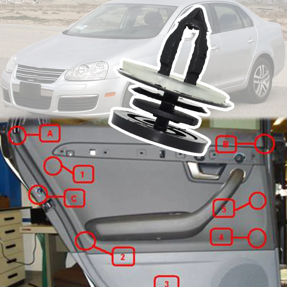 Car Door Card Trim Panel Front Interior Fastener Moulding Clip Holder Accessories For VW Jetta A5 1K 2005 2006 2007 - 2010 Bora
Car Door Card Trim Panel Front Interior Fastener Moulding Clip Holder Accessories For VW Jetta A5 1K 2005 2006 2007 - 2010 Bora
