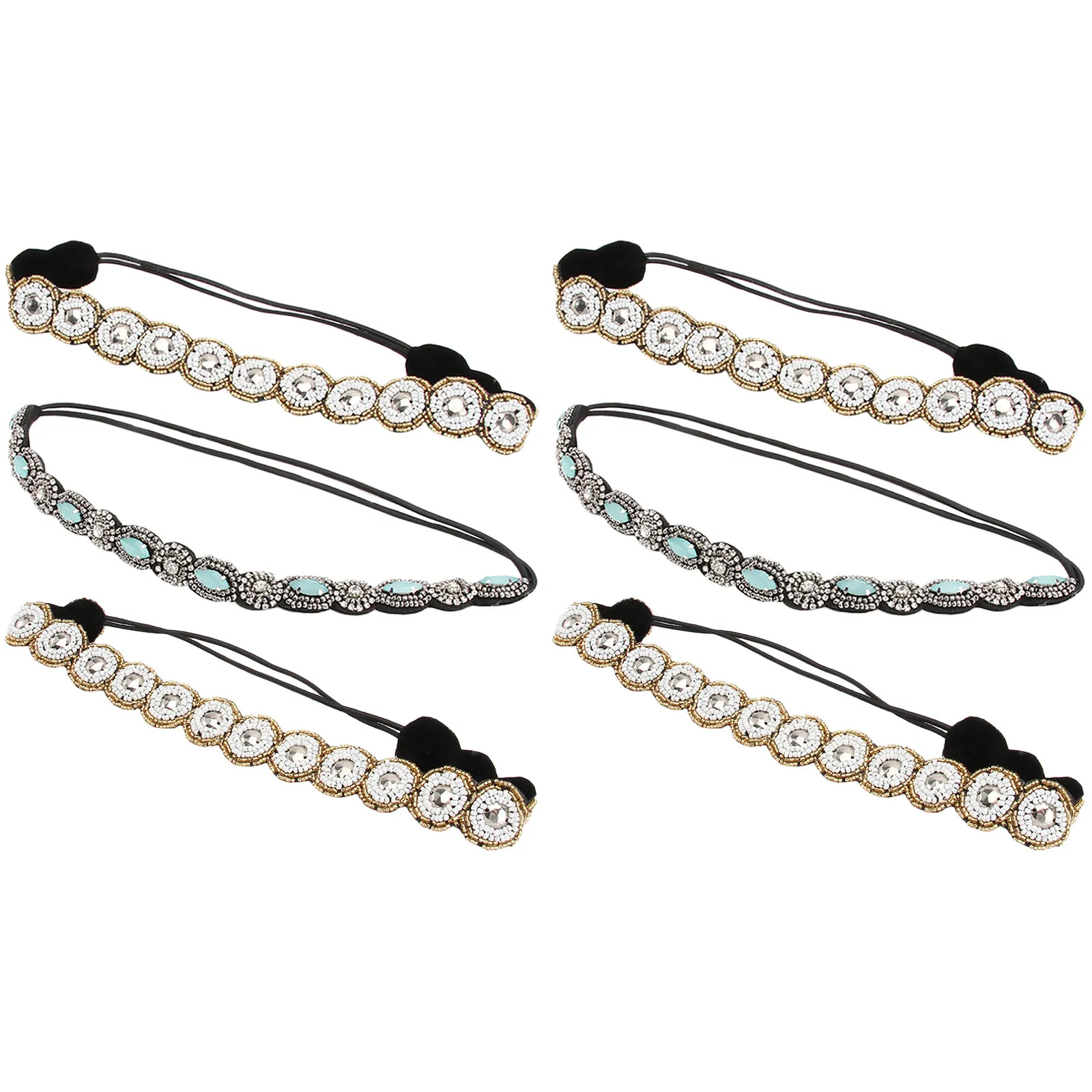6Pcs Rhinestone Headband Hair Accessories for Women Girls Sparkly Elastic Hair Bands Stylish DIY Elegant Look Drill Pearl Band
6Pcs Rhinestone Headband Hair Accessories for Women Girls Sparkly Elastic Hair Bands Stylish DIY Elegant Look Drill Pearl Band