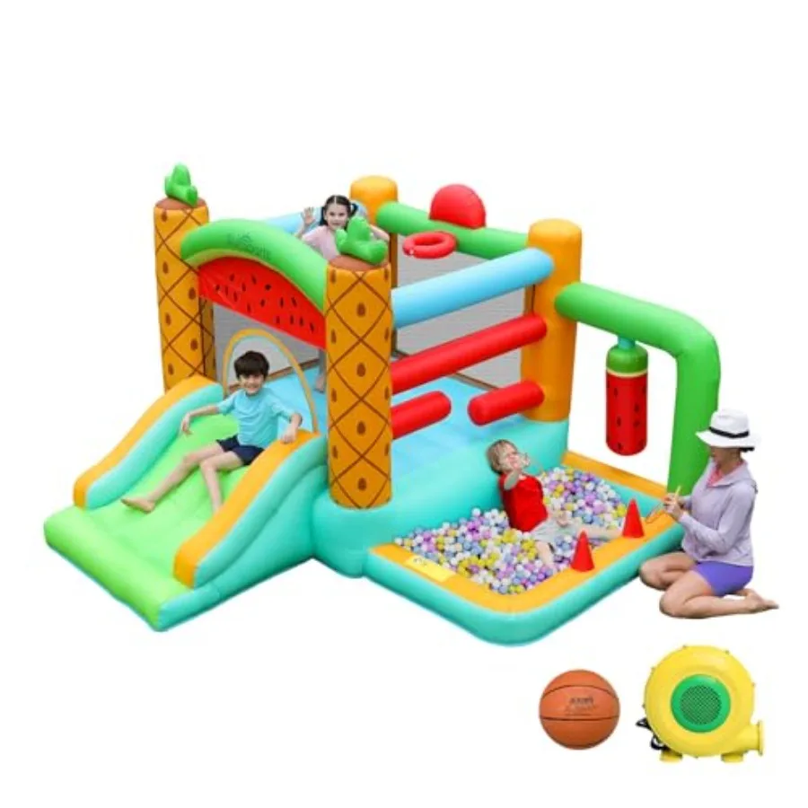 Надувной батут-замок с горкой для дома и улицы - надувной батут с воздуходувкой
Надувной батут-замок с горкой для дома и улицы - надувной батут с воздуходувкой