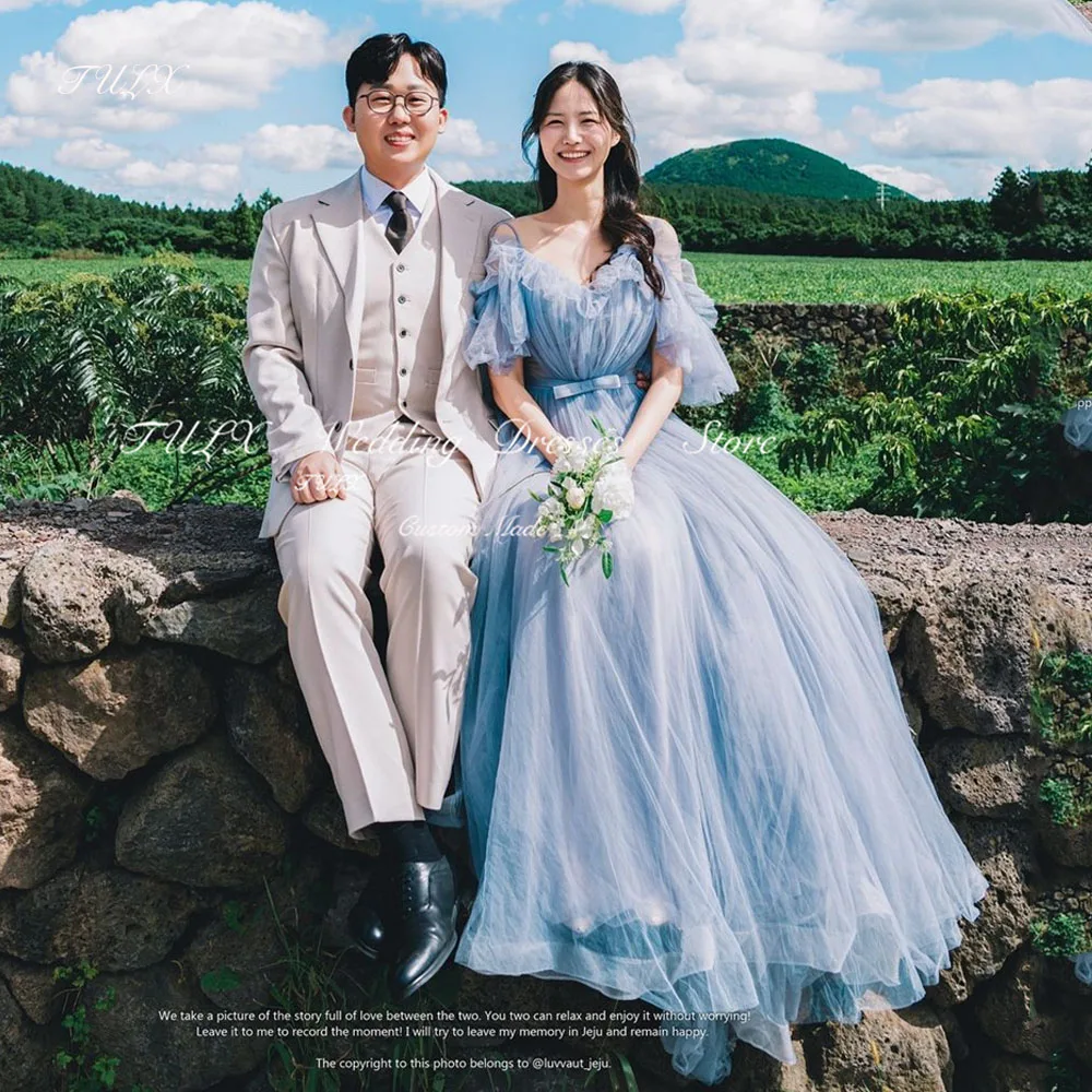 TULX Princess Blue Corset Evening Dress Korea Strap Wedding Photo Shoot V Neck Long Fairy Bridal Party Prom Gown Custom Made
TULX Princess Blue Corset Evening Dress Korea Strap Wedding Photo Shoot V Neck Long Fairy Bridal Party Prom Gown Custom Made