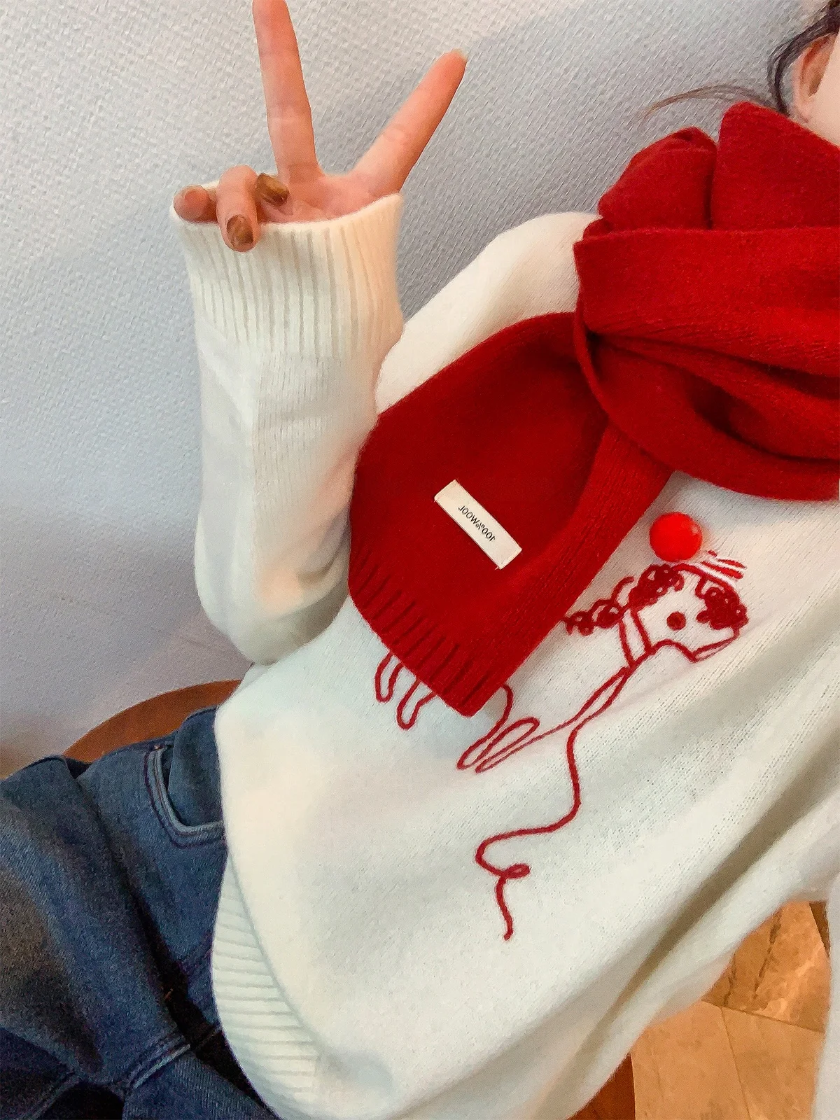 Love Devil Fi Women's Knitted Woolen Sweater Long Sve Embroidered Loose Fit Winter Top Mibai Long Knitwear
Love Devil Fi Women's Knitted Woolen Sweater Long Sve Embroidered Loose Fit Winter Top Mibai Long Knitwear