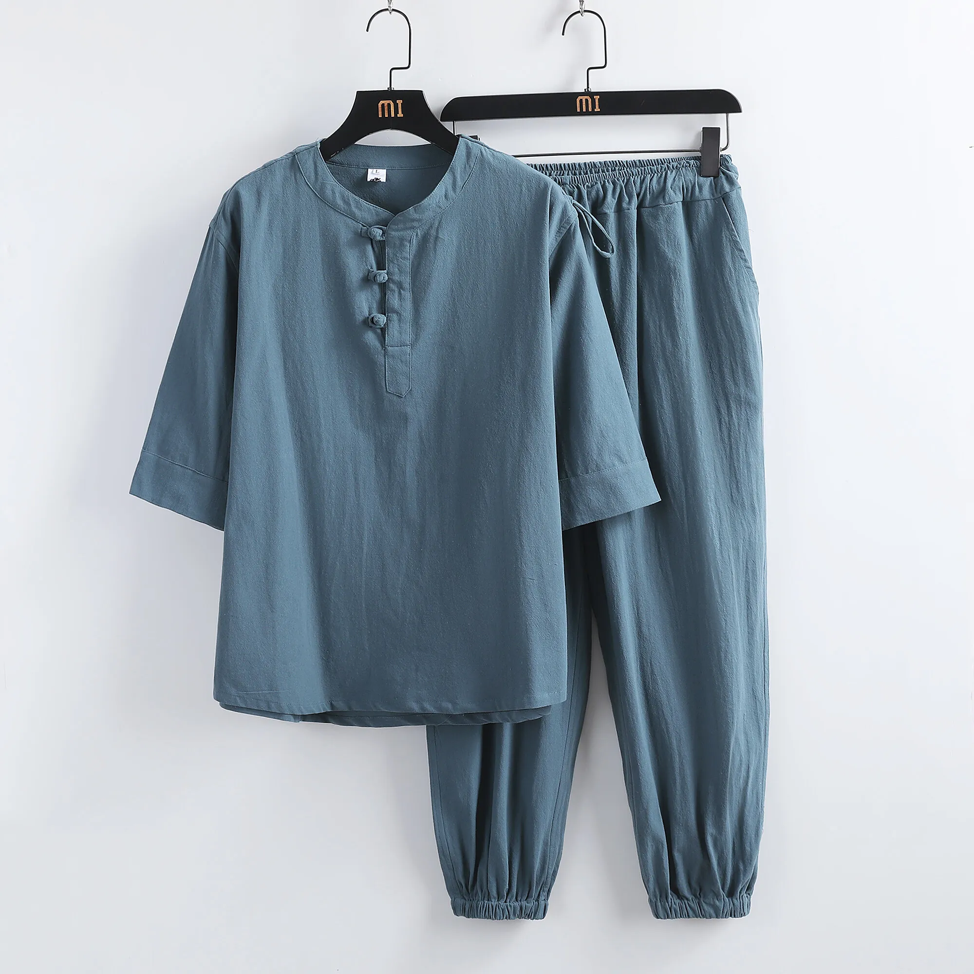 (Shirt + trousers) 2025 summer men shirt Man high quality Cotton and linen shirts men's casual shirts men A set of clothes M-5XL
(Shirt + trousers) 2025 summer men shirt Man high quality Cotton and linen shirts men's casual shirts men A set of clothes M-5XL